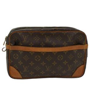 LOUIS VUITTON Monogram Compiegne 28 Clutch Bag